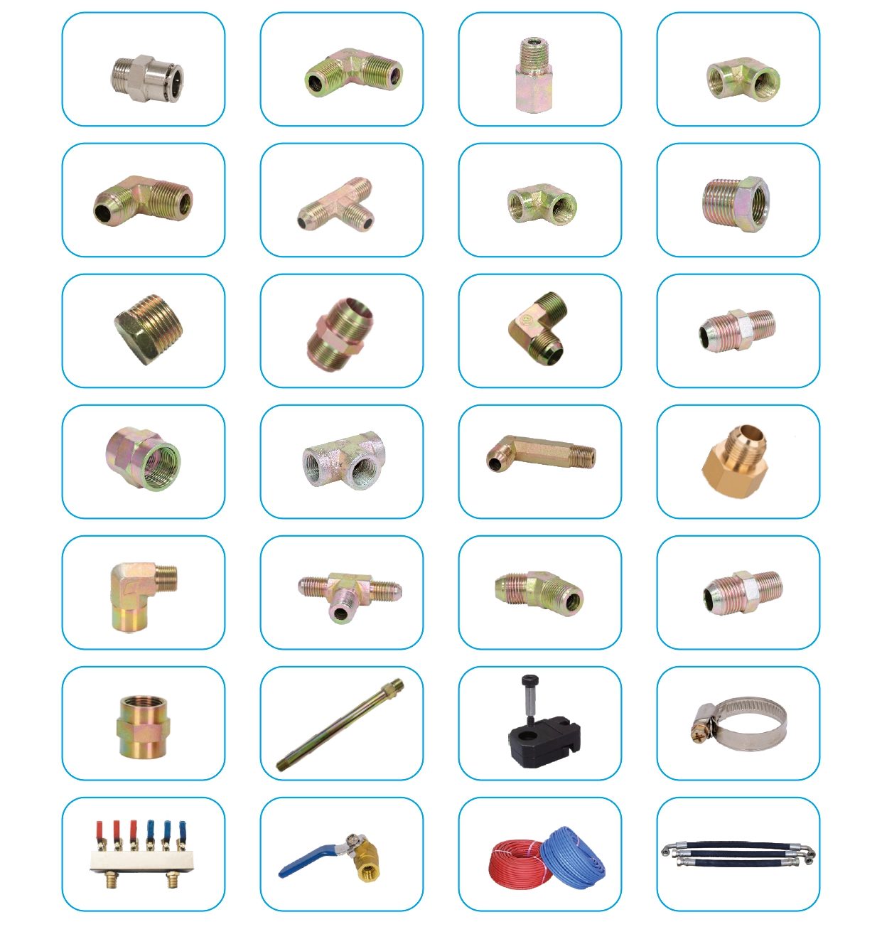 Set 8: Electrophoretic Brass High-Precision Guide Components